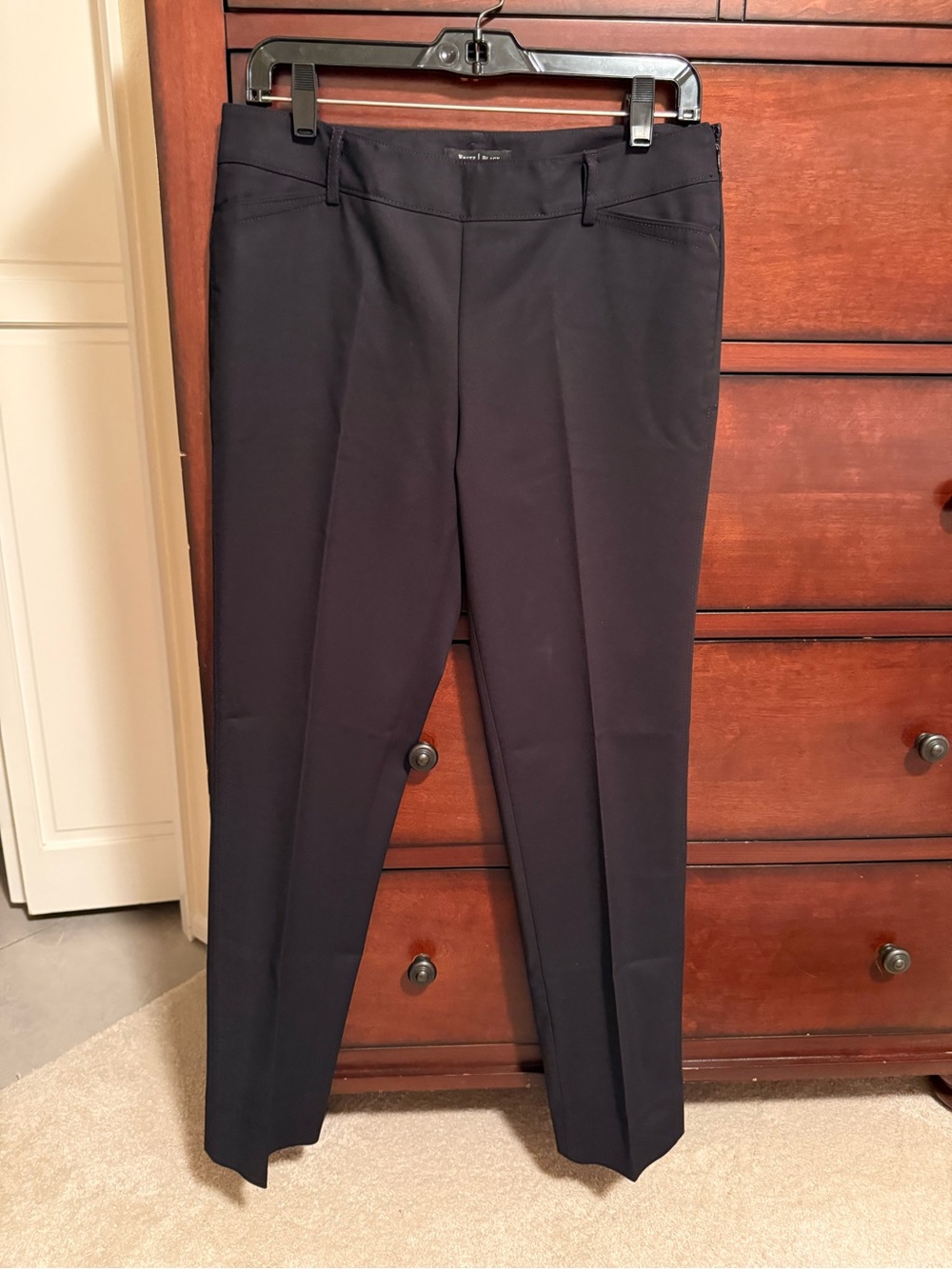 White House Black Market Black Slim Dress Trousers